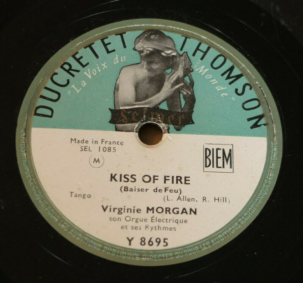 LOT 2X 78T 78RPM VIRGINIE MORGAN / DUCRETET THOMSON