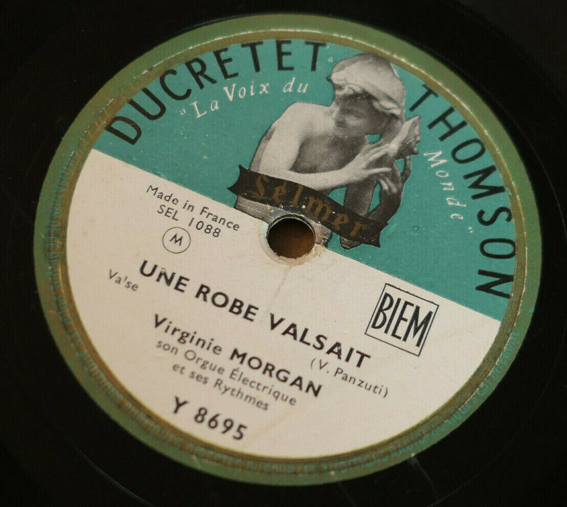 LOT 2X 78T 78RPM VIRGINIE MORGAN / DUCRETET THOMSON