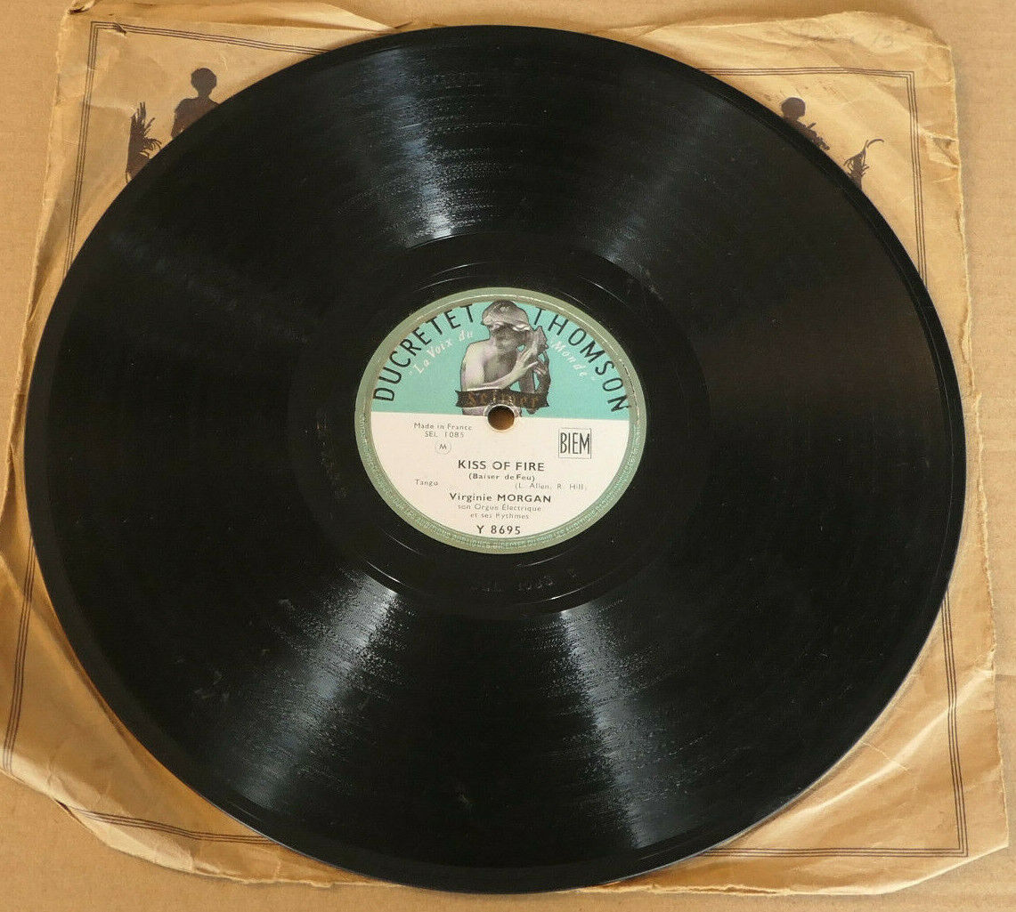 LOT 2X 78T 78RPM VIRGINIE MORGAN / DUCRETET THOMSON