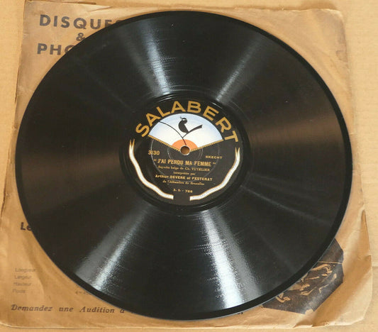 78T 78RPM ARTHUR DEVERE ET FESTERAT / SALABERT 3130