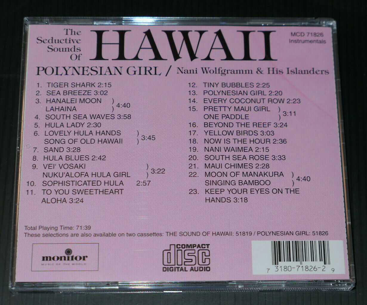 CD HAWAII POLYNESIAN GIRLS / NANI WOLFGRAMM & HIS ISLANDERS / 1993