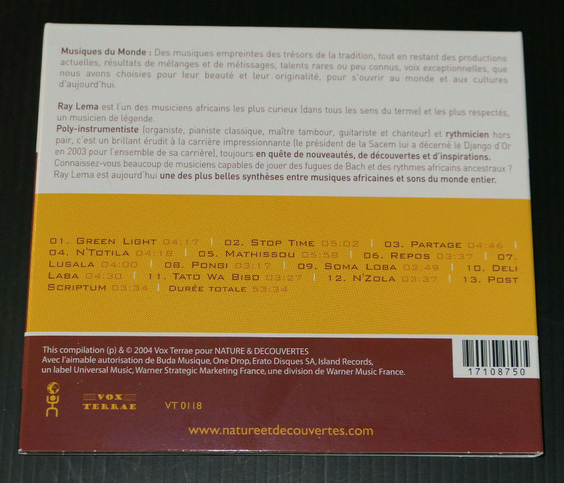 CD RAY LEMA / UN MUSICIEN DE LEGENDE / COMPILATION 13 TITRES / 2004