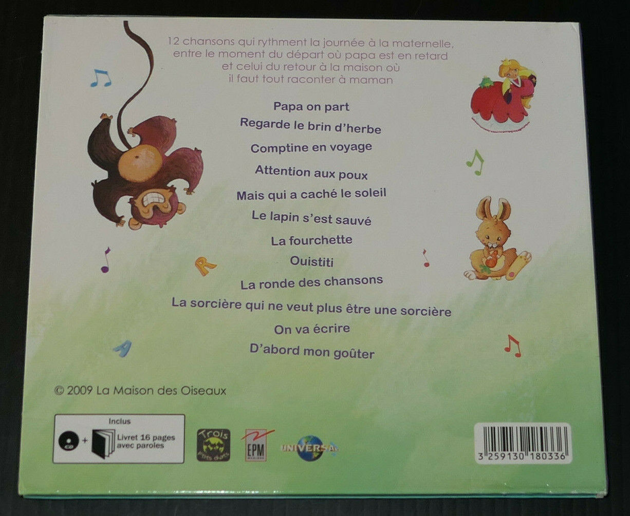 CD A LA MATERNELLE AVEC JEAN RENE / LA MAISON DES OISEAUX 2009