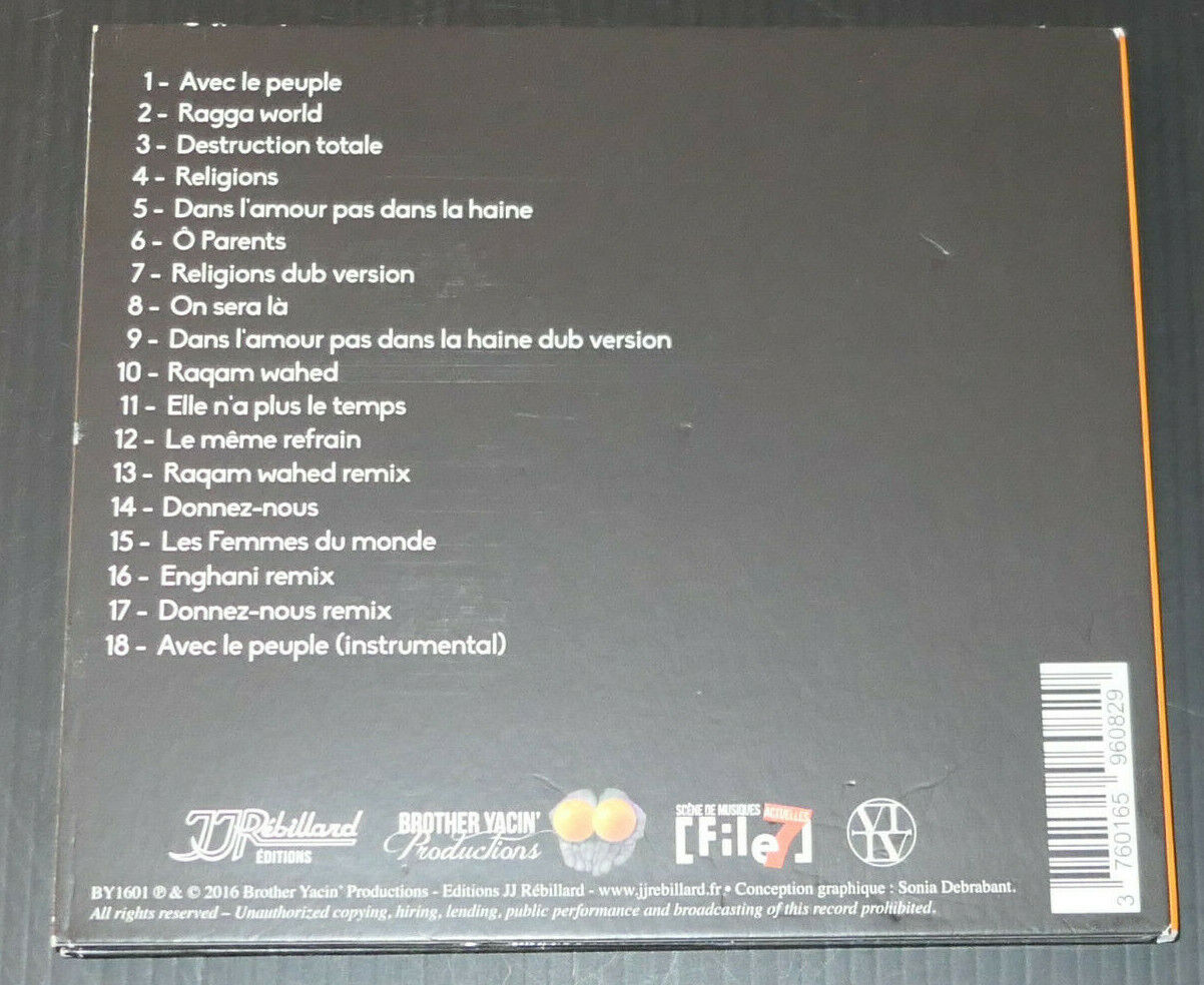 CD BROTHER YACIN / DANS L'AMOUR PAS DANS LA HAINE / 2016