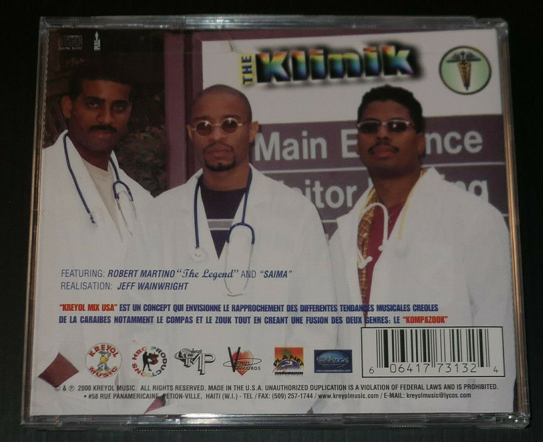 CD THE KLINIK PRESENTS KREYOL MIX USA VOL.1 / 2000