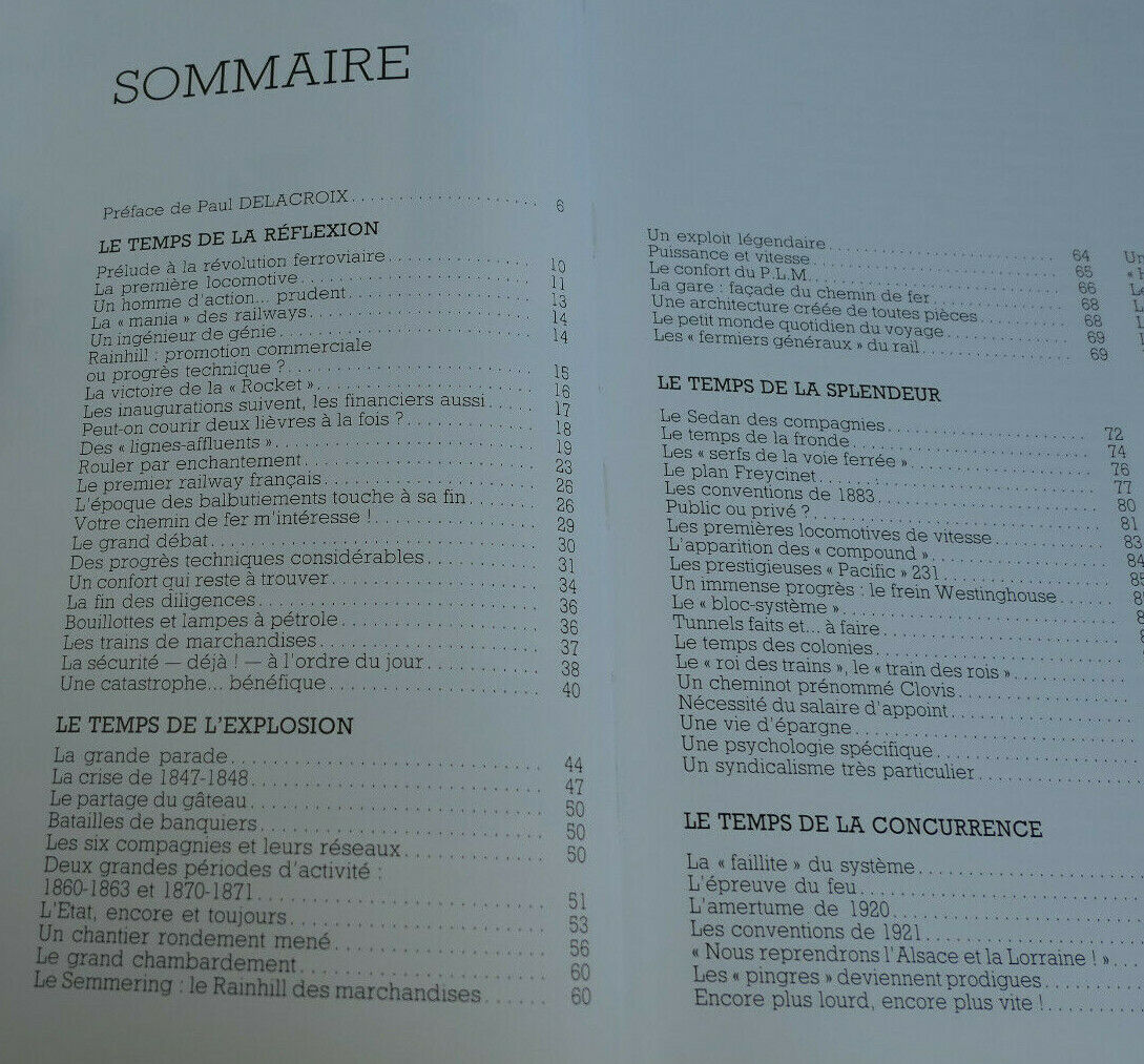LE TEMPS DES CHEMINS DE FER EN FRANCE / CL.LAMMING J.MARSEILLE PML EDITIONS 1986