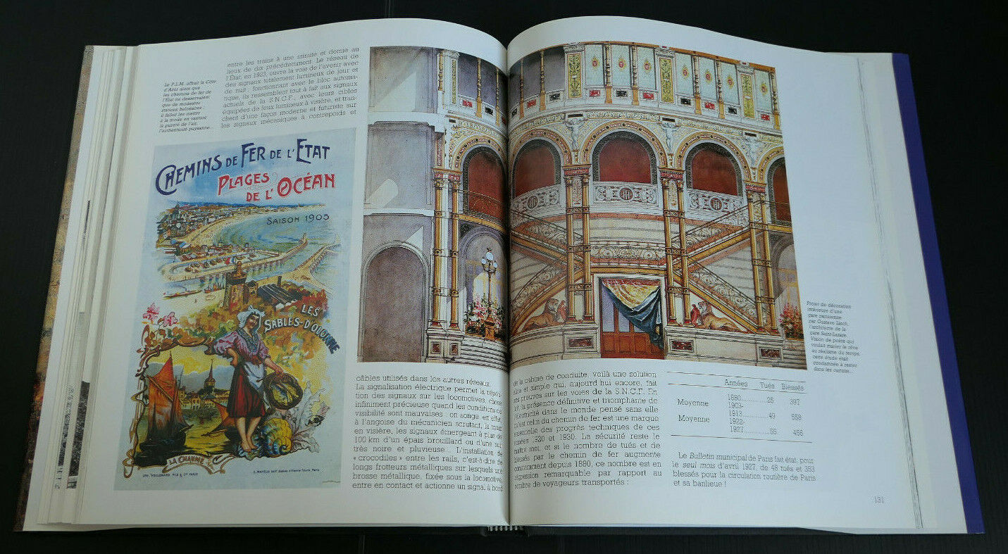 LE TEMPS DES CHEMINS DE FER EN FRANCE / CL.LAMMING J.MARSEILLE PML EDITIONS 1986
