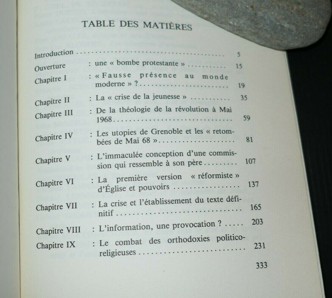 LE POUVOIR DE CONTESTER / JEAN BAUBEROT / LABOR FIDES 1983