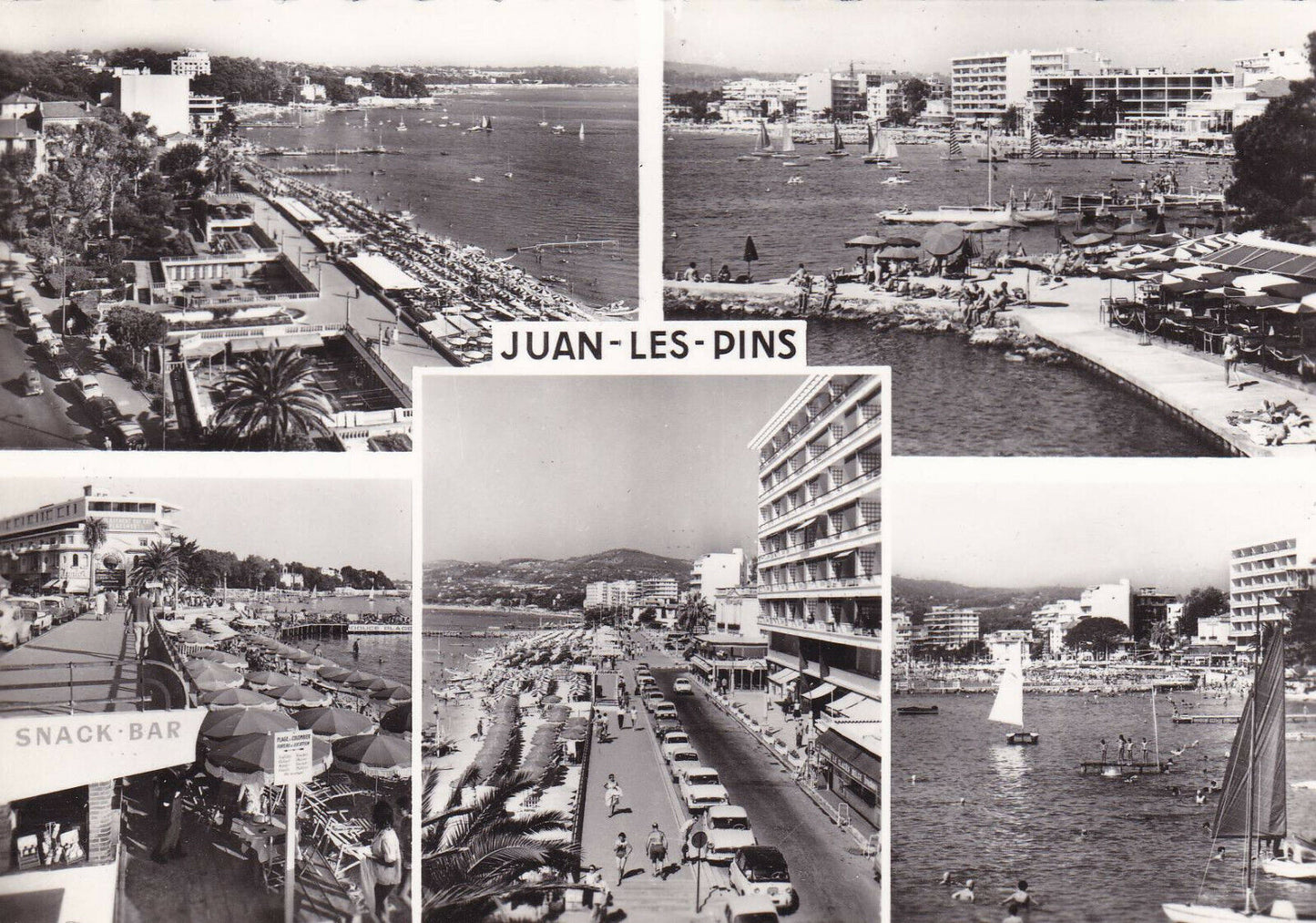 CARTE POSTALE CPSM NOIR & BLANC / JUAN-LES-PINS