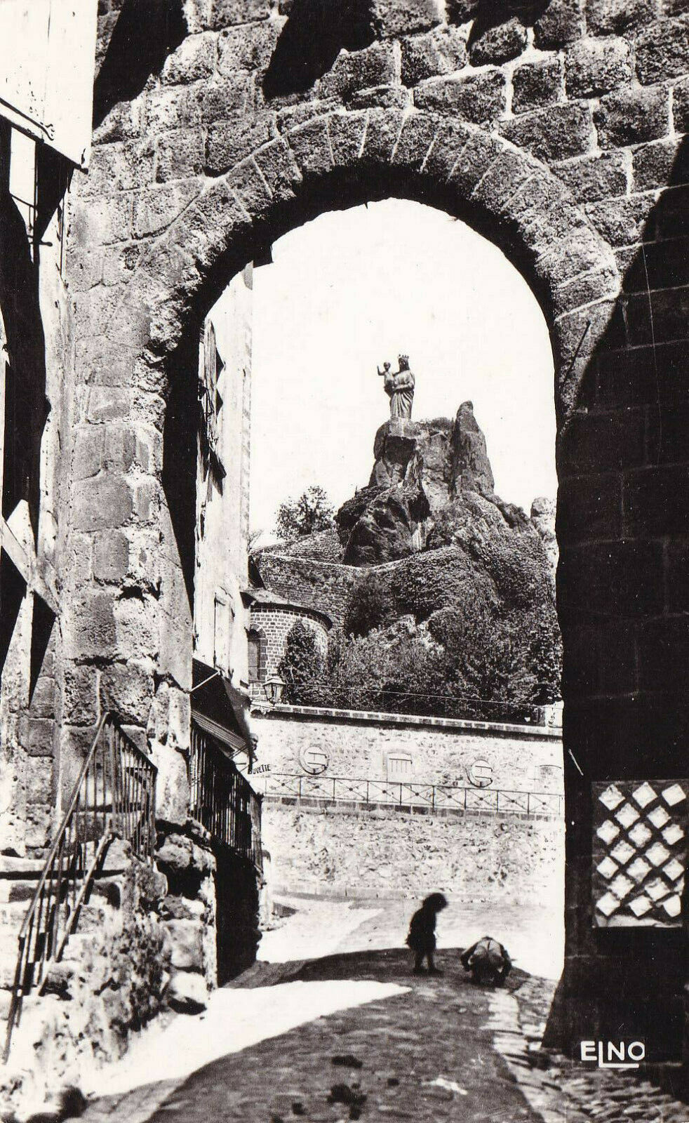 CARTE POSTALE CPSM NOIR & BLANC / LE PUY-EN-VELAY PORTE SAINT-GEORGES