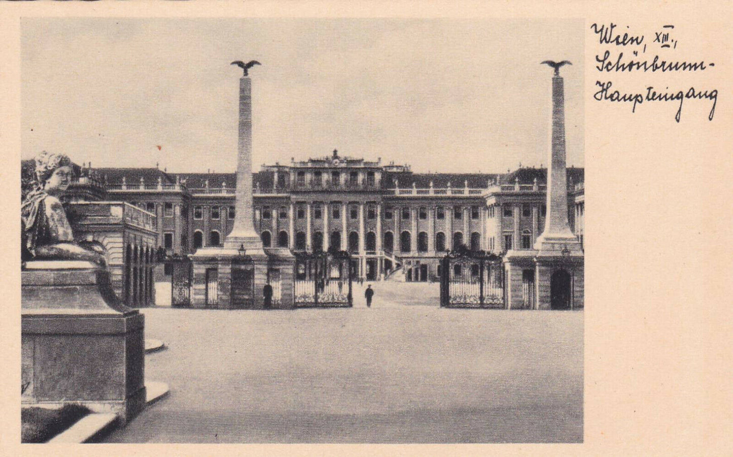 LOT DE 4 CARTES POSTALES ANCIENNES CPA SEPIA / AUTRICHE VIENNE WIEN (1936)