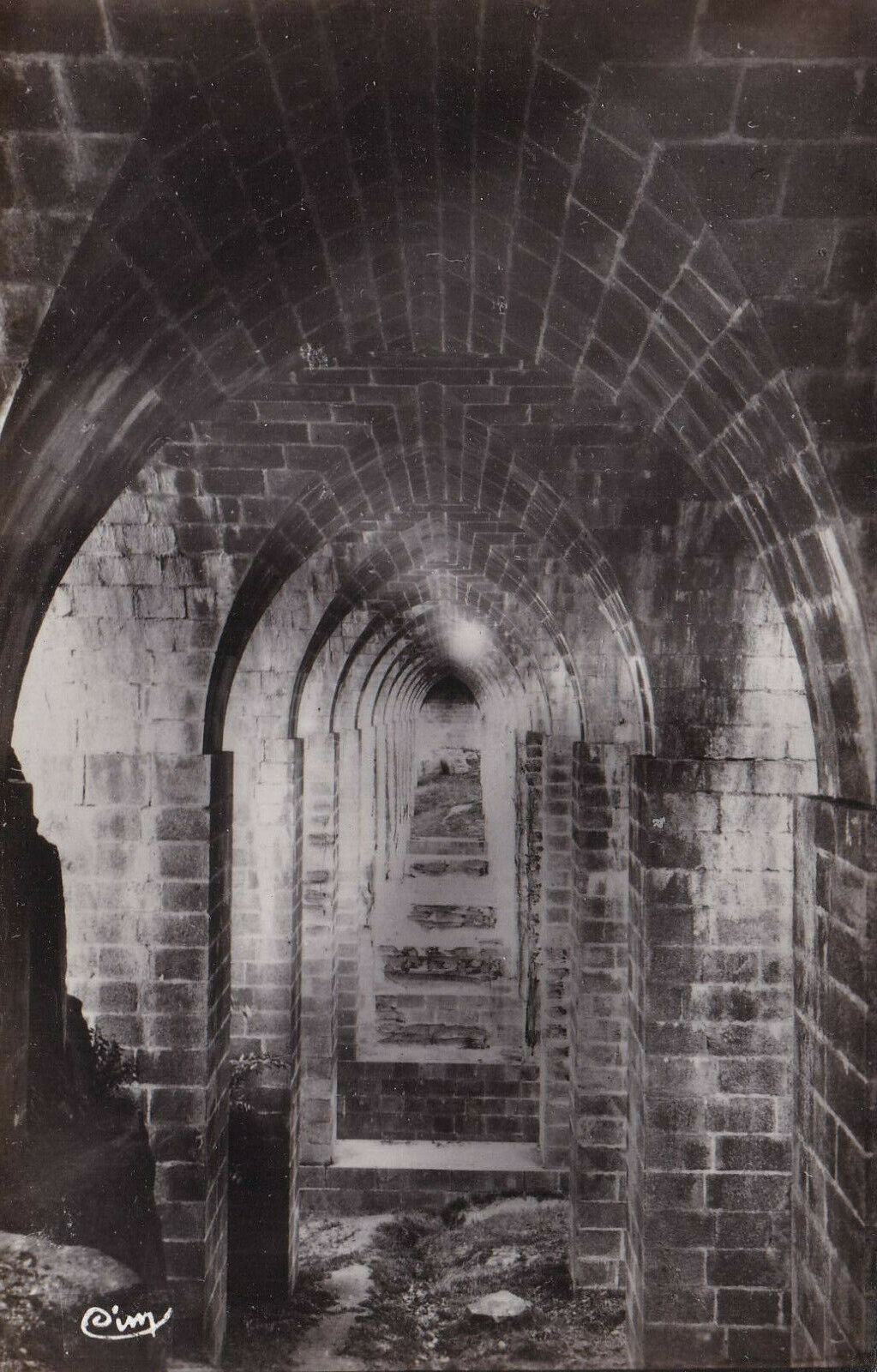 CARTE POSTALE CPSM NOIR ET BLANC / CLISSON INTERIEUR DU VIADUC CONSTRUIT EN 1840