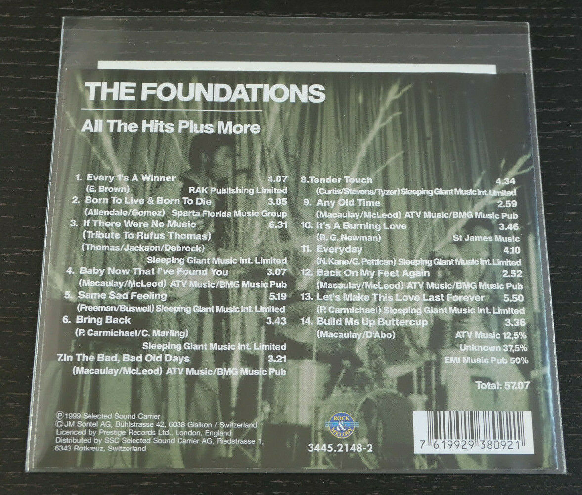 CD THE FOUNDATIONS / ALL THE HITS PLUS MORE / COMPILATION 14 TITRES 1999
