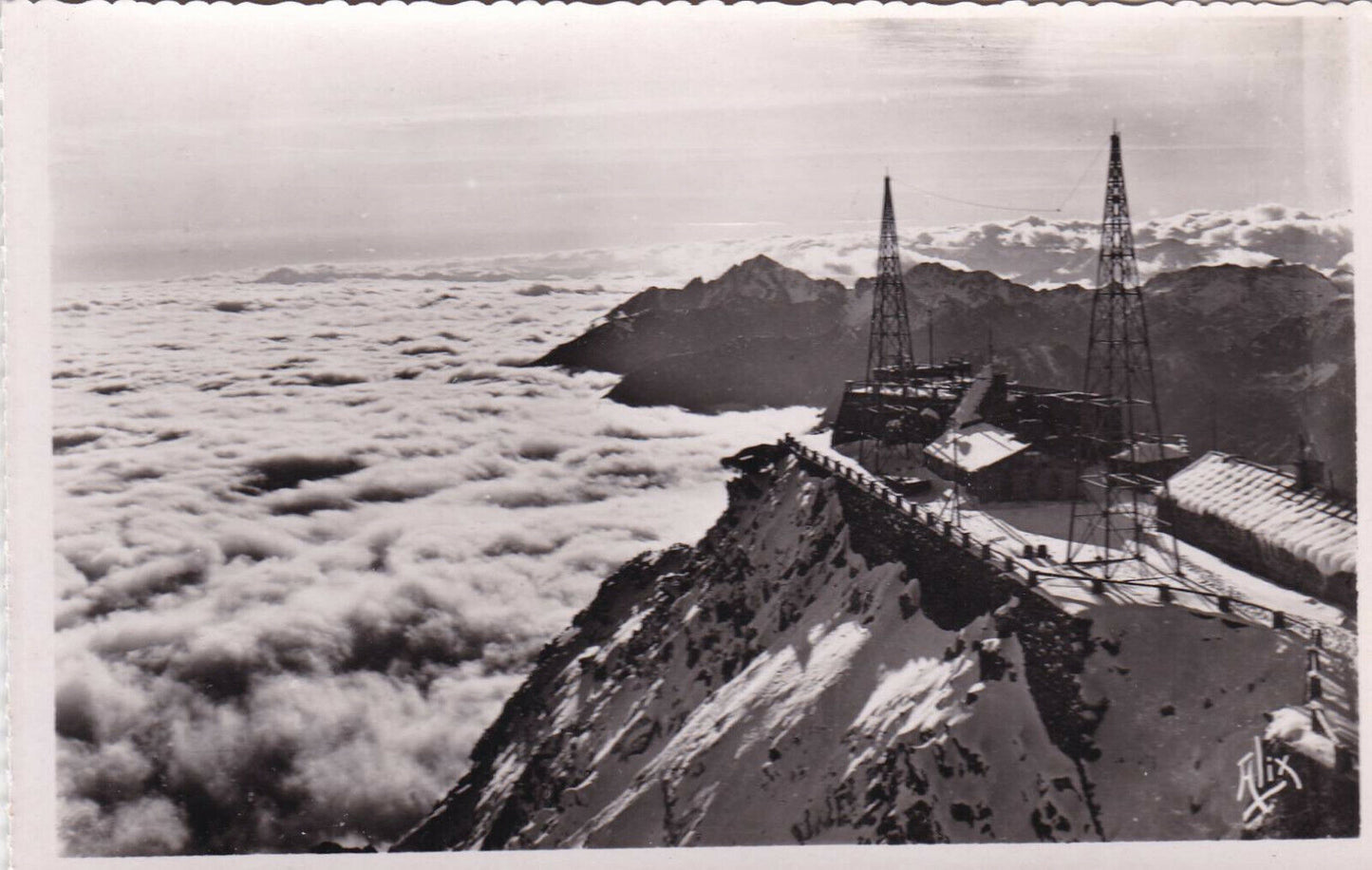 LOT 7 CARTES POSTALES CPSM NOIR BLANC / PIC DU MIDI DE BIGORRE COL DU TOURMALET