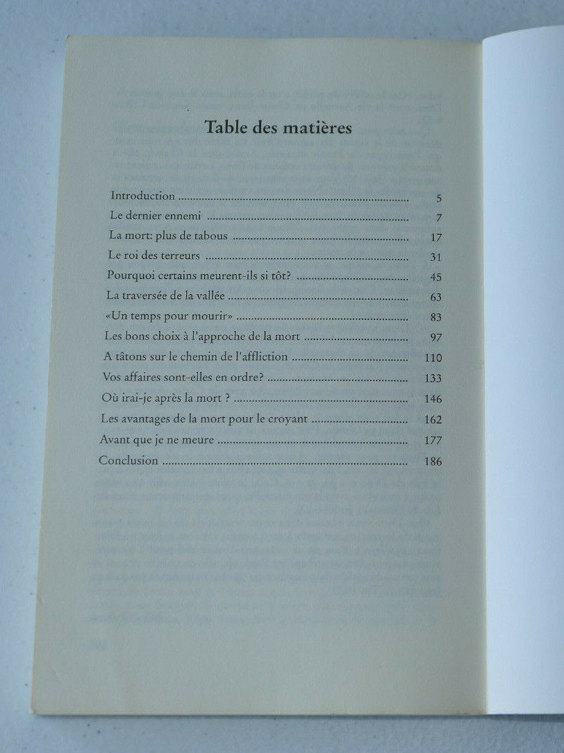 LA MORT POINT FINAL OU DEUX POINTS ? / BILLY GRAHAM / EBV 1989