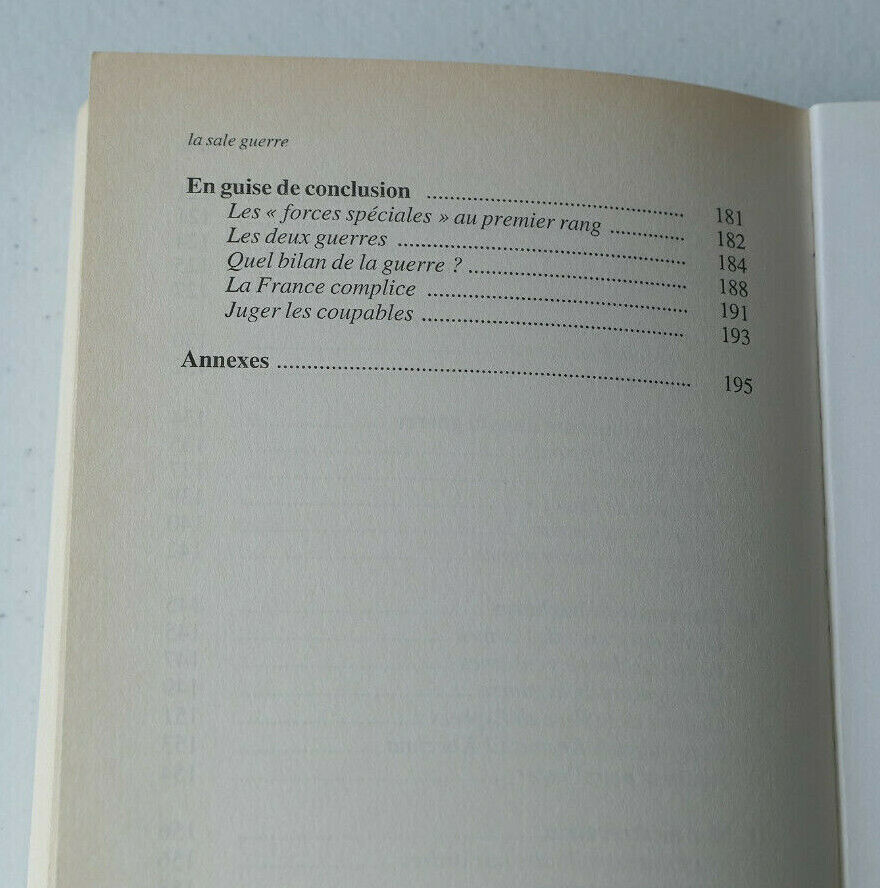 LA SALE GUERRE / HABIB SOUAIDIA / TEMOIGNAGE / EDITIONS LA DECOUVERTE 2001