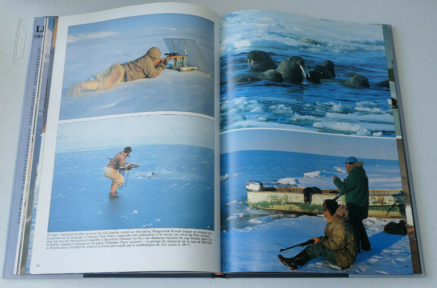 LES ESKIMOS CHASSEURS DU GRAND NORD / EDITIONS SOLINE 1988