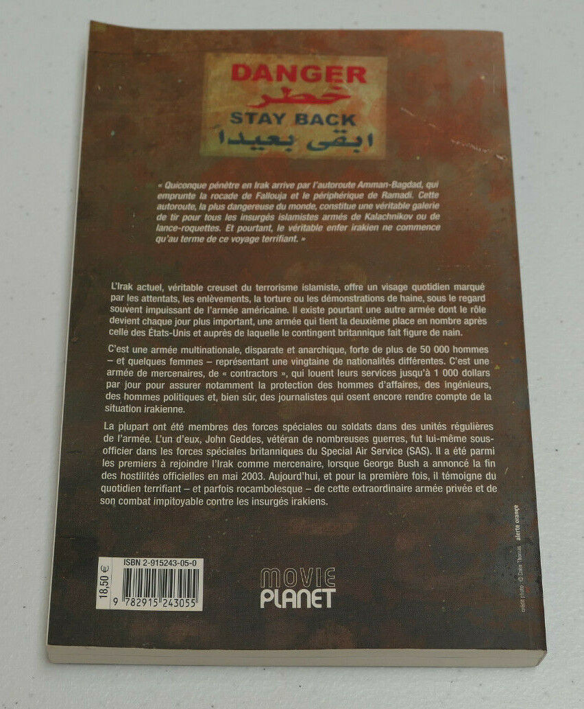 AUTOROUTE VERS L'ENFER / JOHN GEDDES / TEMOIGNAGE SAS MILITAIRE ARMEE IRAK