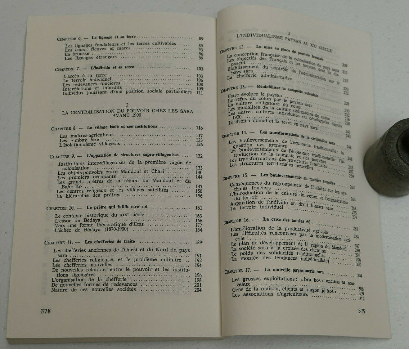 LA TERRE SARA TERRE TCHADIENNE / MAGNANT / L'HARMATTAN 1987 / AFRIQUE TCHAD