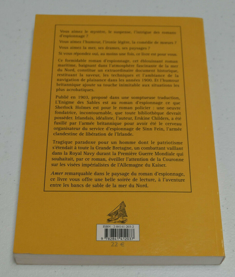 L'ENIGME DES SABLES RAPPORT DES SERVICES SECRETS / ERSKINE CHILDERS / 2006