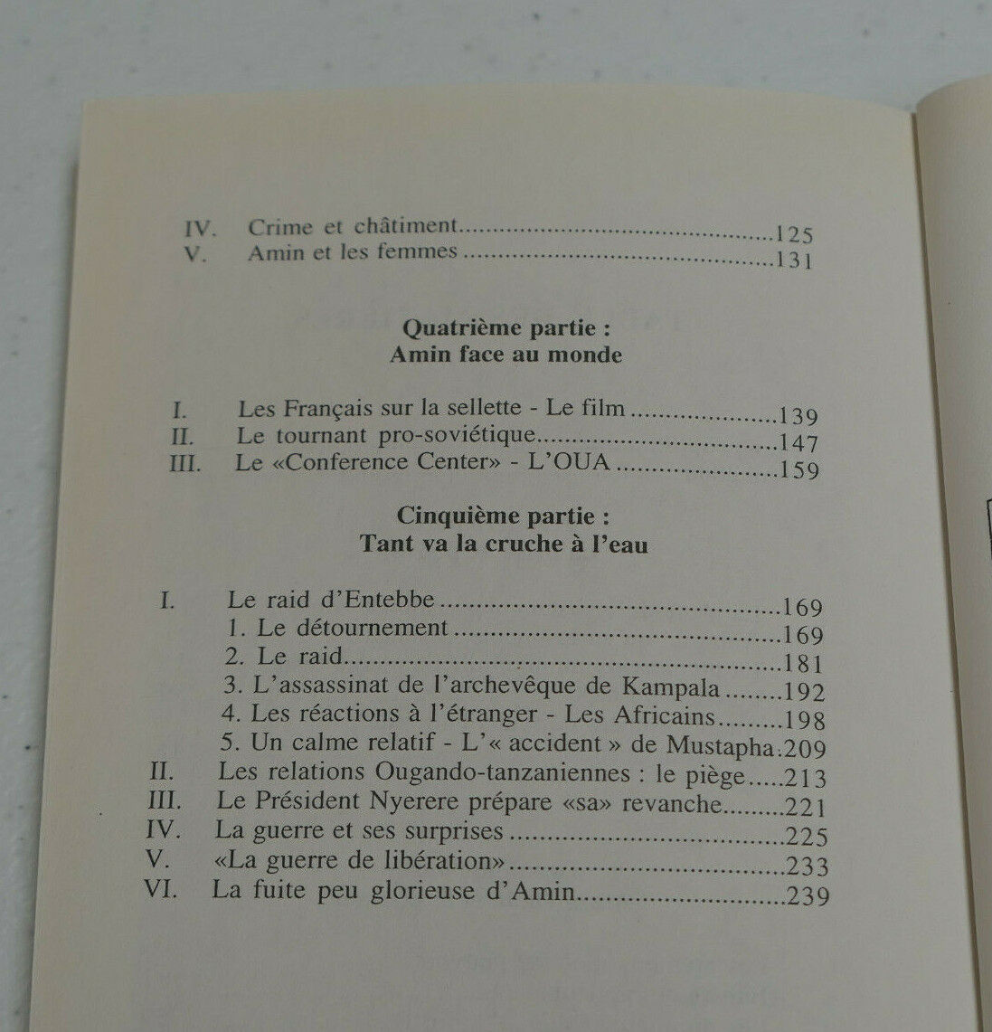 QUI EST IDI AMIN DADA ? / DENIS ROPA / L'HARMATTAN 1995 / AFRIQUE OUGANDA