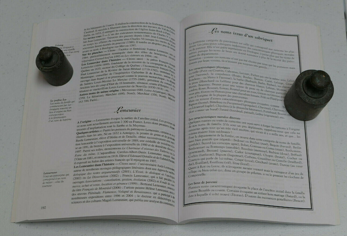 LES NOMS DE FAMILLE DE LA SARTHE / ARCHIVES & CULTURE 2006 / ONOMASTIQUE