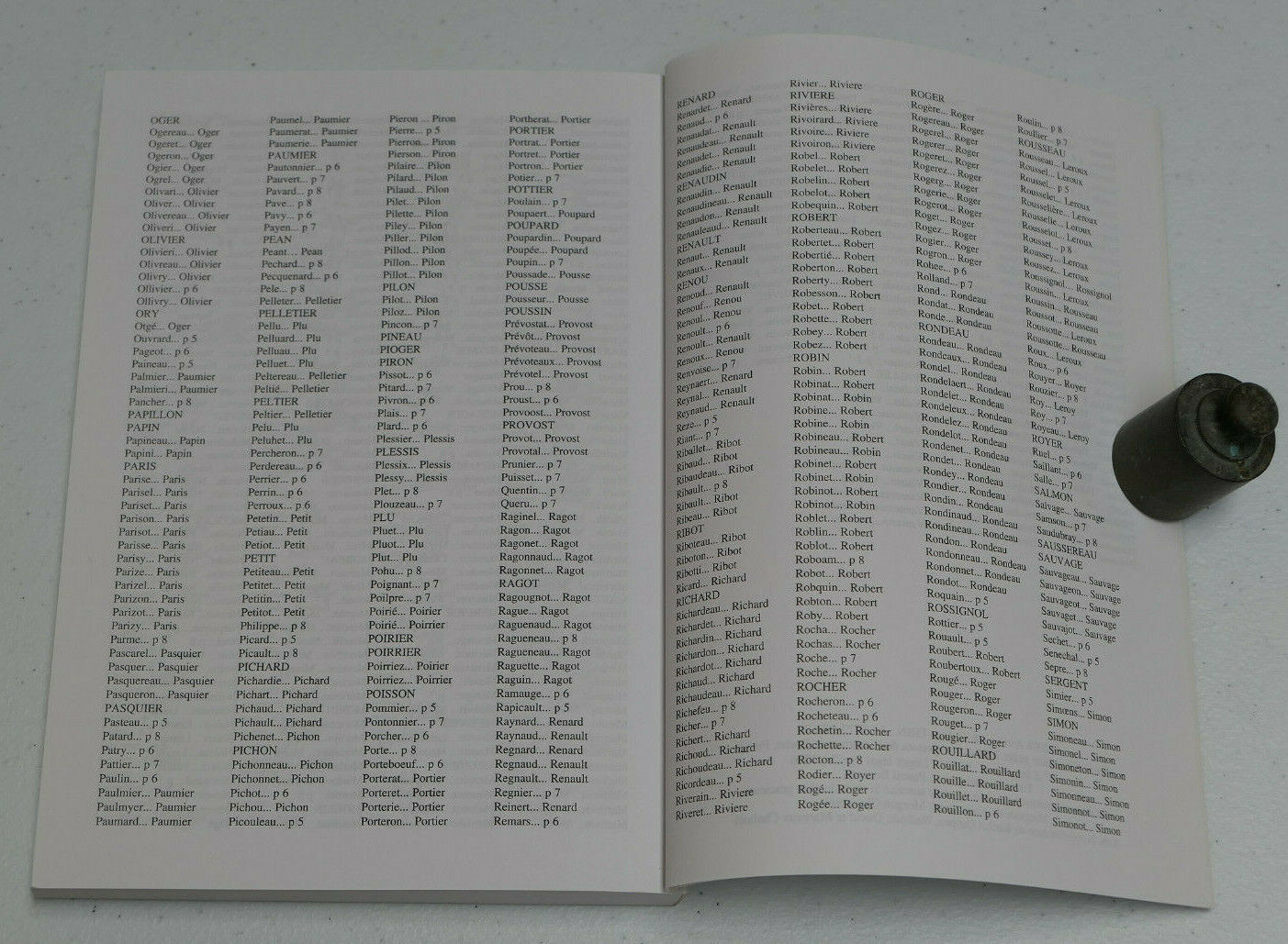 LES NOMS DE FAMILLE DE LA SARTHE / ARCHIVES & CULTURE 2006 / ONOMASTIQUE