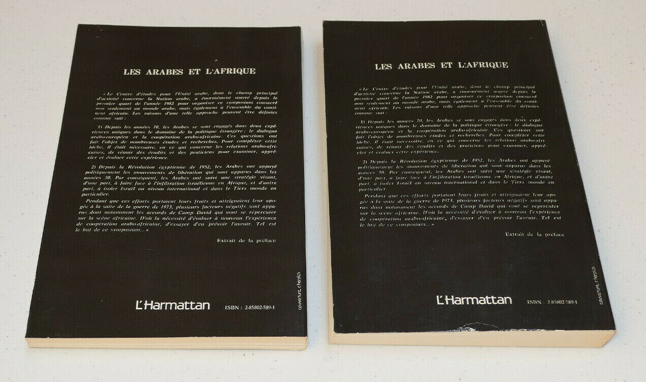 LES ARABES ET L'AFRIQUE / 2 TOMES / L'HARMATTAN 1986