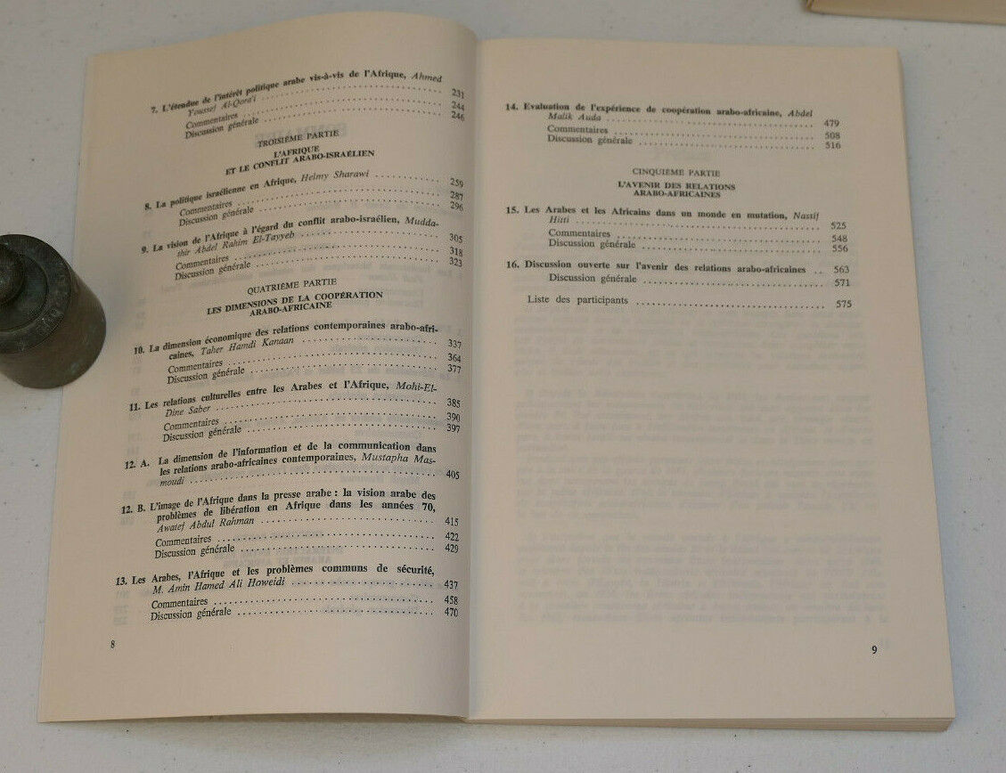 LES ARABES ET L'AFRIQUE / 2 TOMES / L'HARMATTAN 1986