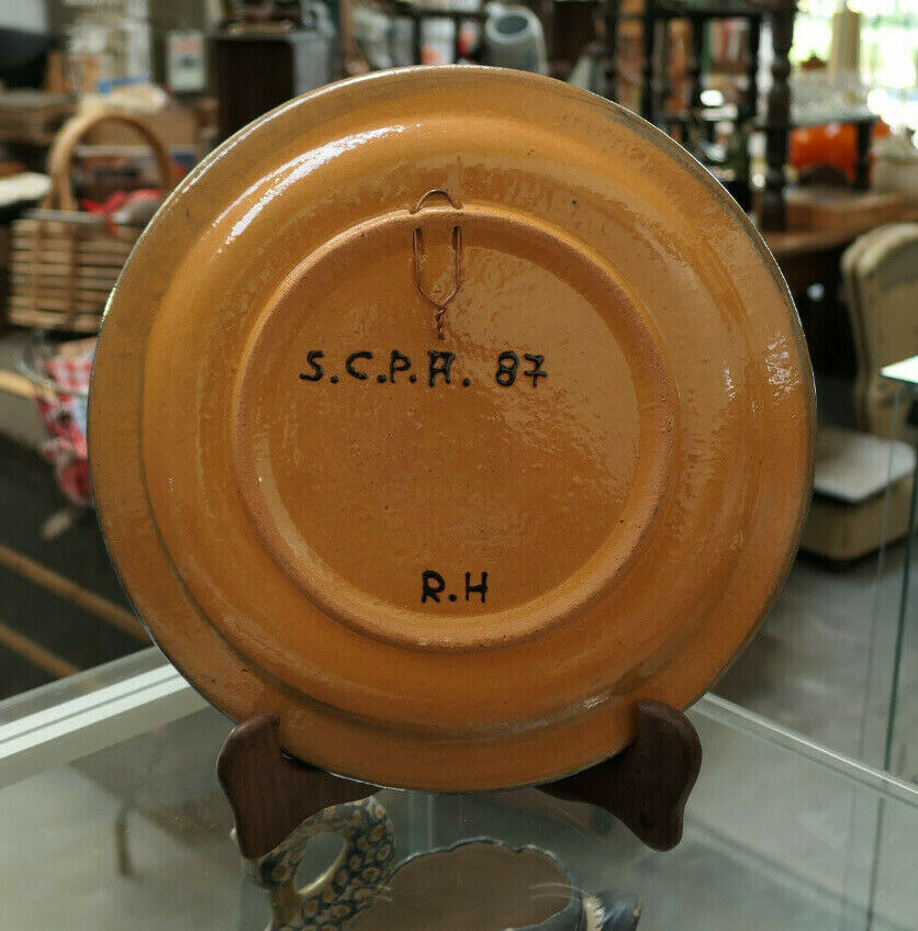 DECORATIVE PLATE STONEWARE ALSACE CIGOGNE SCPA POTASSE D'ALSACE TO IDENTIFY?