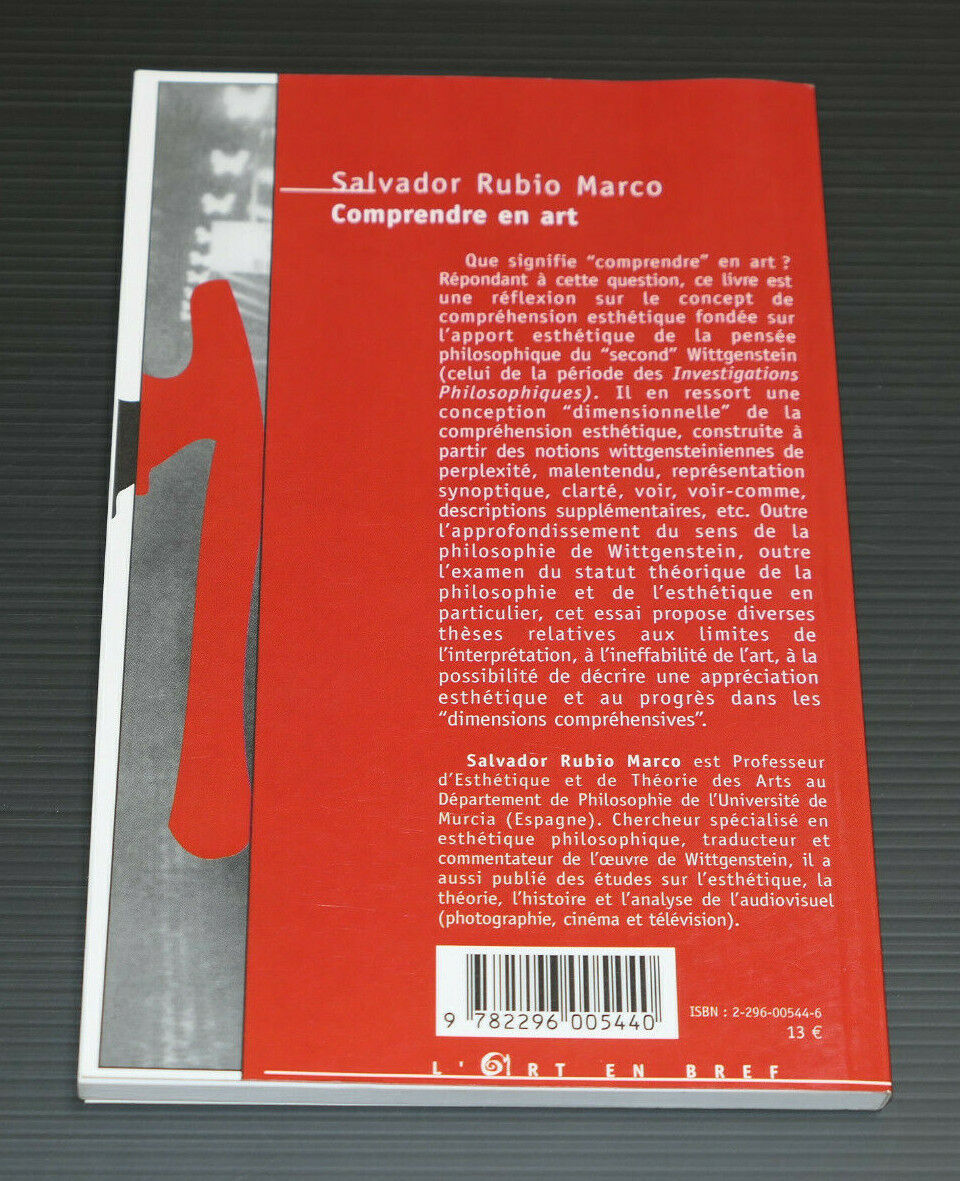 COMPRENDRE EN ART / SALVADOR RUBIO MARCO / L'HARMATTAN 2006