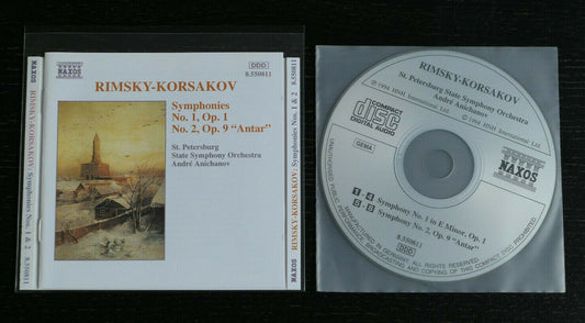 CD RIMSKY-KORSAKOV SYMPHONIES Nos 1 & 2 / A. ANICHANOV ST PETERSBURG ORCHESTRA