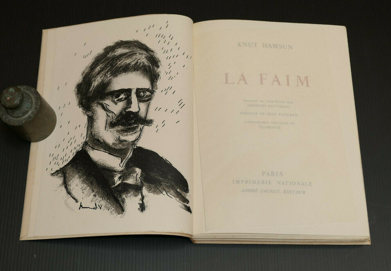 KNUT HAMSUN / LA FAIM / ANDRE SAURET 1956 / EX 2639/3000