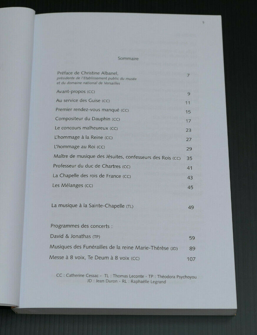 JOURNEES MARC-ANTOINE CHARPENTIER A LA COUR DE FRANCE / AUTOMNE 2004