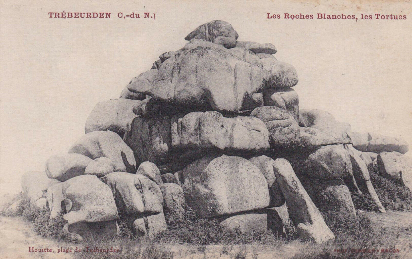 CARTE POSTALE ANCIENNE CPA / TREBEURDEN LES ROCHES BLANCHES LES TORTUES