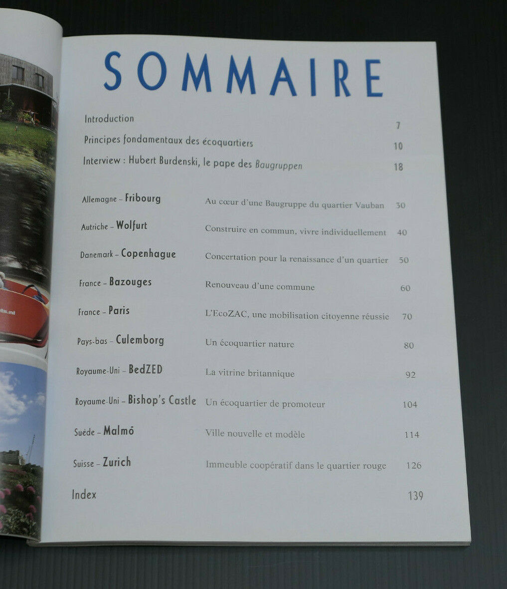 ECOQUARTIERS EN EUROPE / PHILIPPE BOVET / TERRE VIVANTE 2009