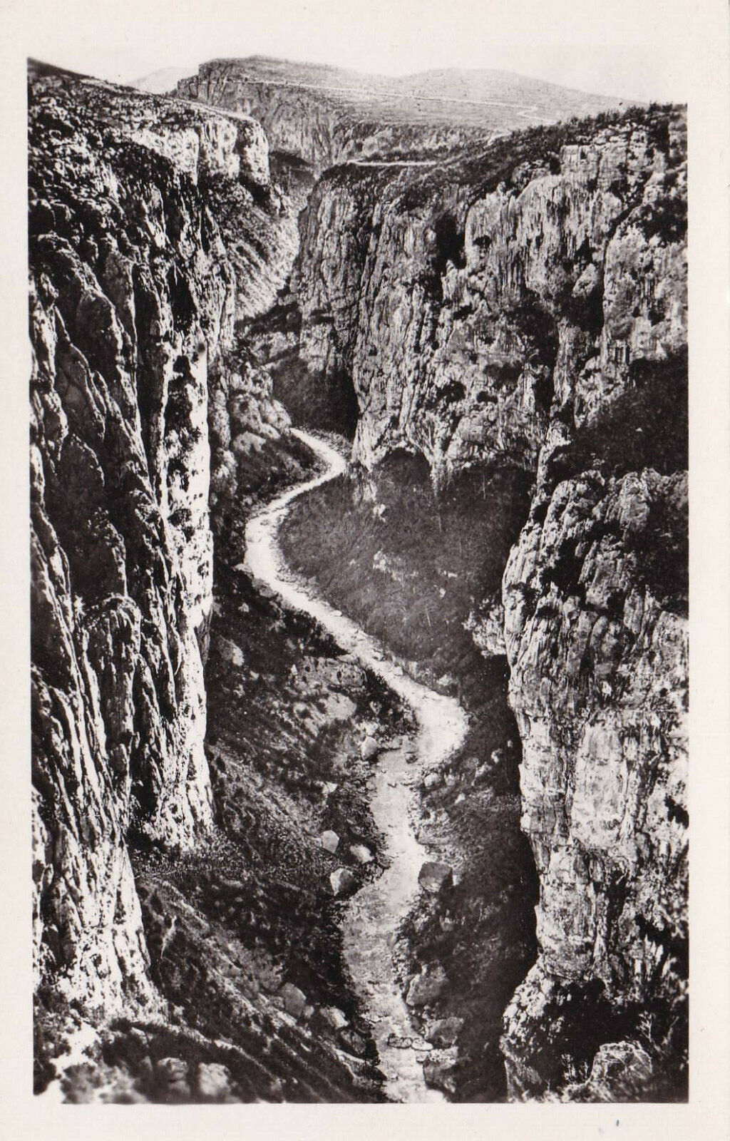 LOT DE 12 CARTES POSTALES CPSM NOIR & BLANC / LE GRAND CANON DU VERDON