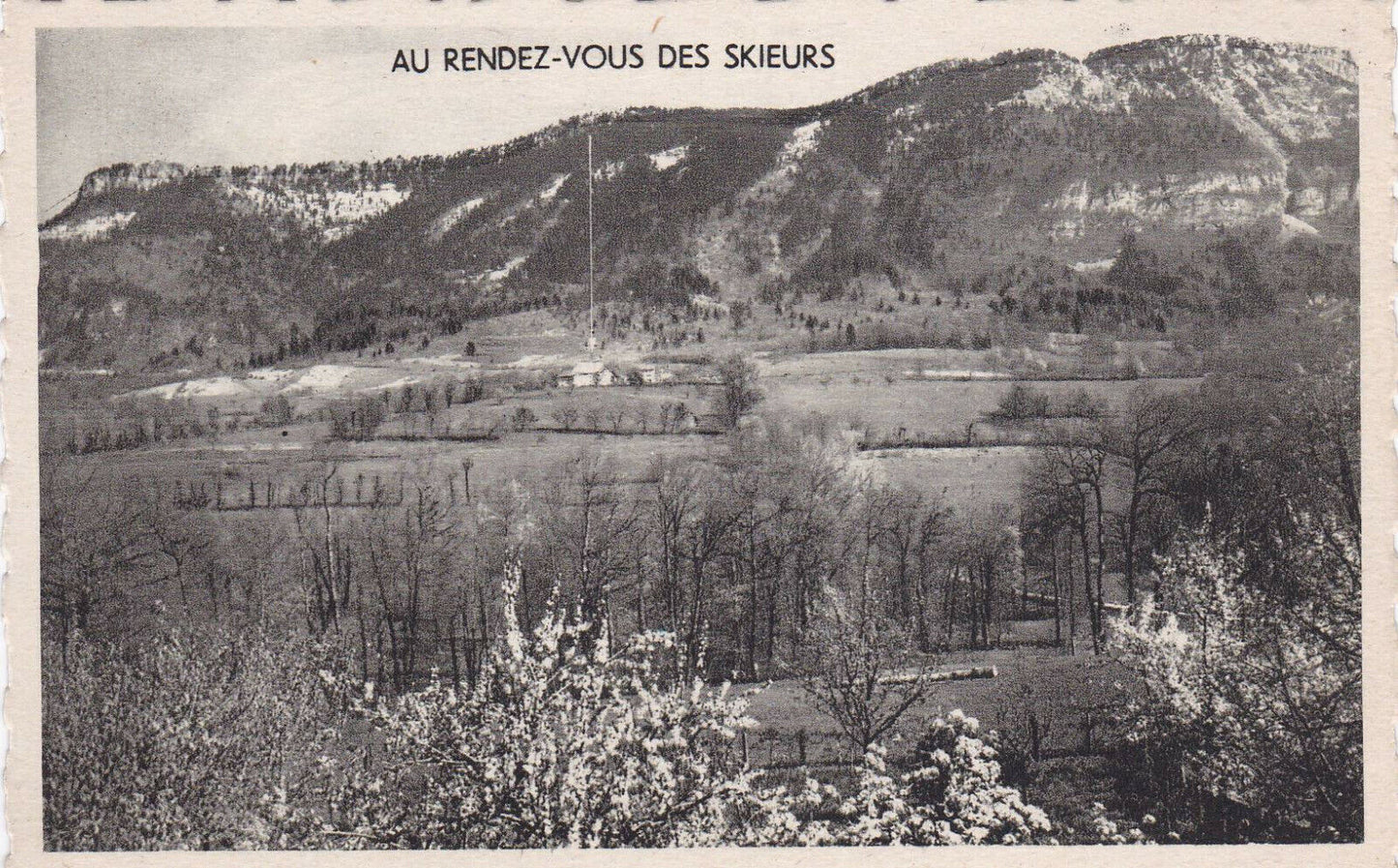 CARTE POSTALE CPSM NOIR & BLANC / HOTEL RESTAURANT FRANCOIS FRANCOZ TREVIGNIN