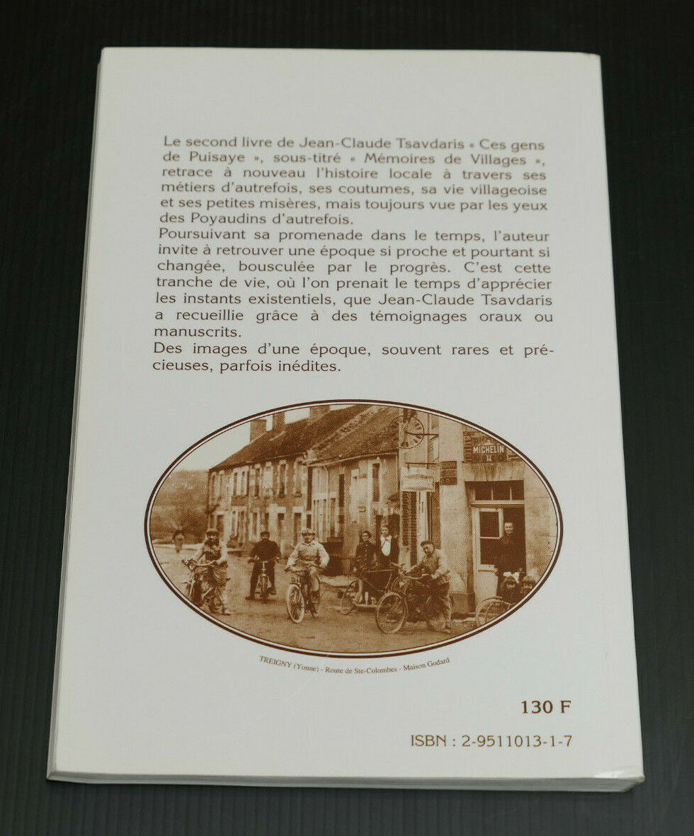 CES GENS DE PUISAYE VOLUME 2 MEMOIRES DE VILLAGES / JEAN-CLAUDE TSAVDARIS / 1998