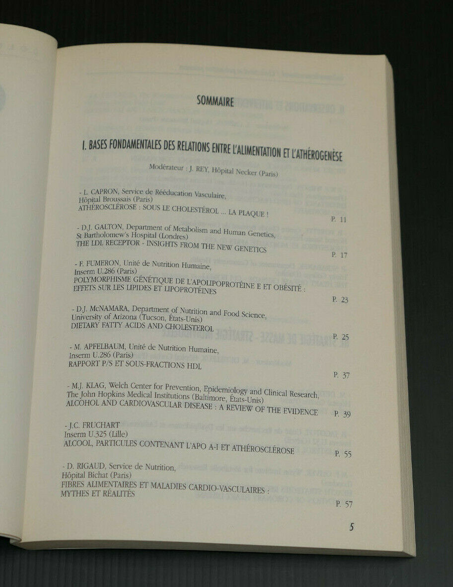 CHOLESTEROL & PREVENTION PRIMAIRE / COLLOQUE INTERNATIONAL / UNAFORMEC 1990