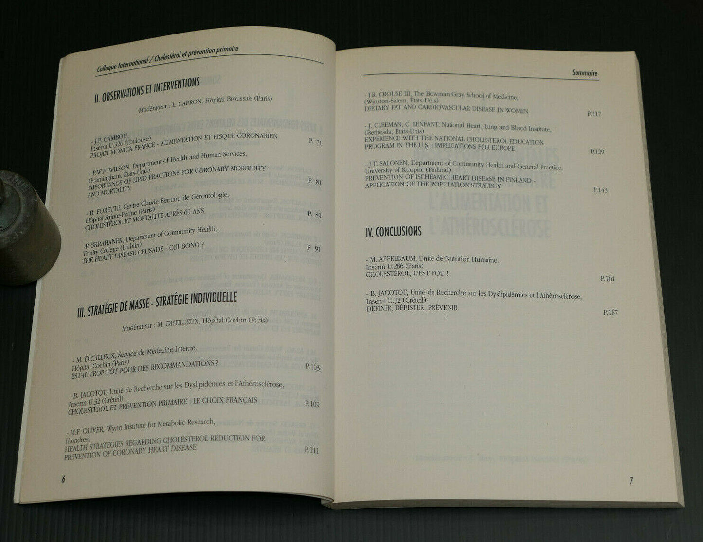 CHOLESTEROL & PREVENTION PRIMAIRE / COLLOQUE INTERNATIONAL / UNAFORMEC 1990