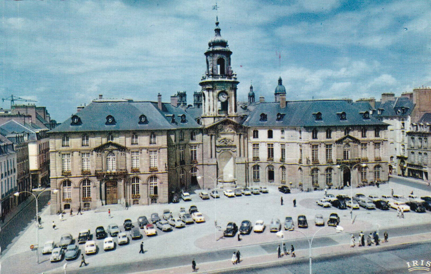 CARTE POSTALE CPSM COULEUR / RENNES L'HOTEL DE VILLE