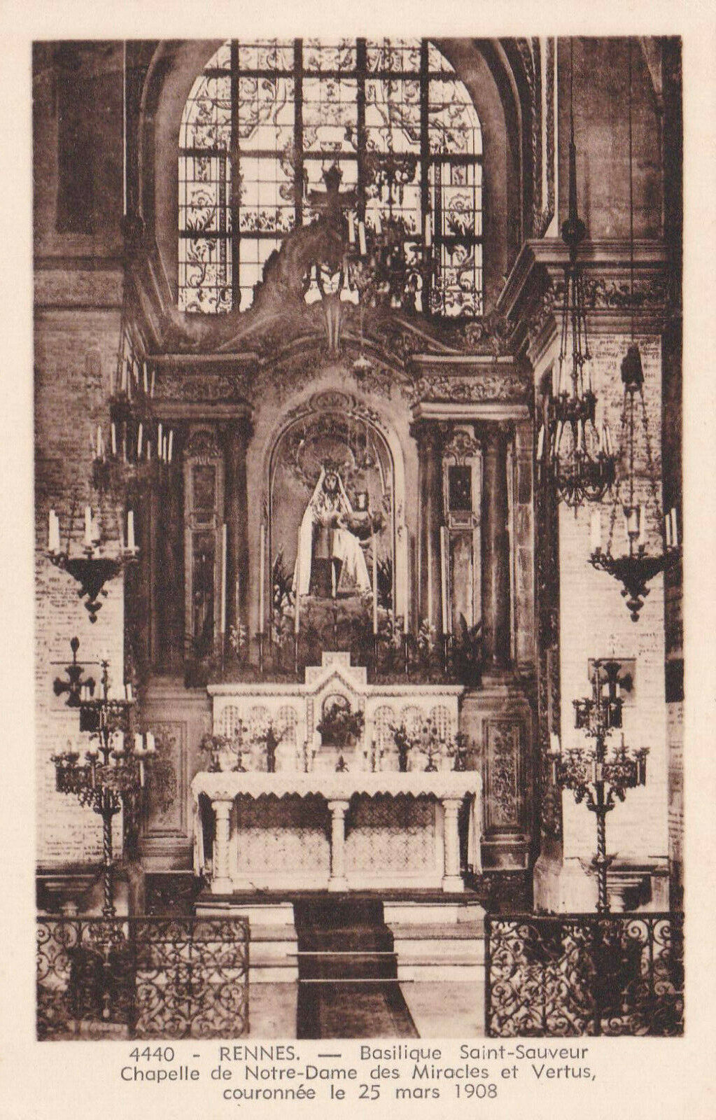 CARTE POSTALE ANCIENNE CPA / RENNES BASILIQUE SAINT-SAUVEUR
