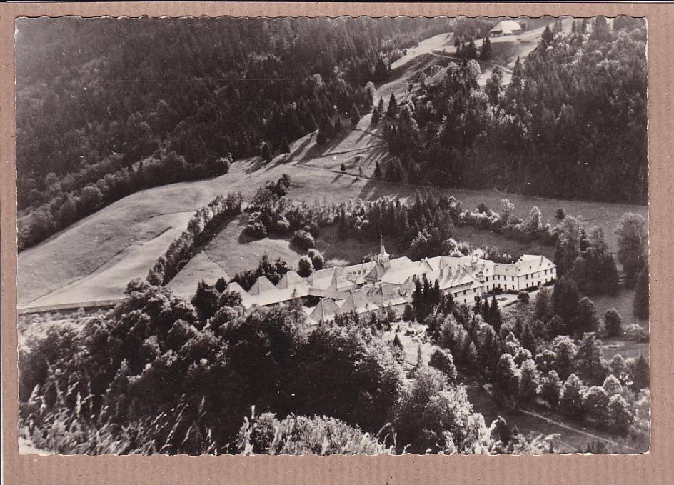 CARTE POSTALE CPSM NOIR & BLANC / CARMEL DU REPOSOIR LE MONASTERE A VOL D'OISEAU