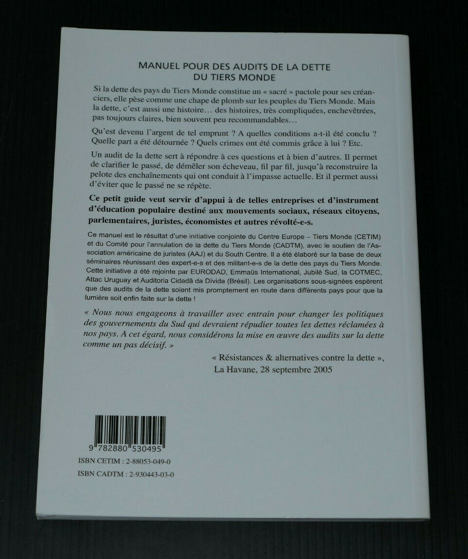 MENONS L'ENQUETE SUR LA DETTE / TIERS-MONDE MANUEL ECONOMIE