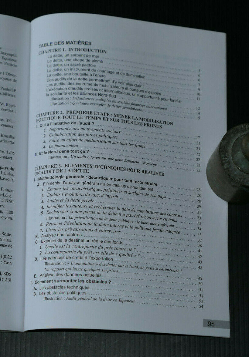 MENONS L'ENQUETE SUR LA DETTE / TIERS-MONDE MANUEL ECONOMIE