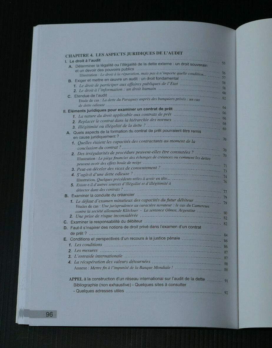 MENONS L'ENQUETE SUR LA DETTE / TIERS-MONDE MANUEL ECONOMIE