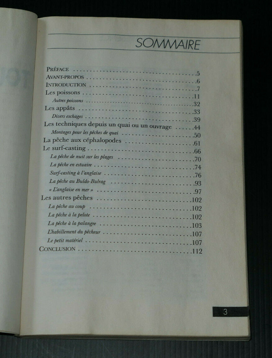 TOUTES LES PECHES DE LA COTE EN 60 ILLUSTRATIONS / TECHNIQUE PECHE DE BORD 1995