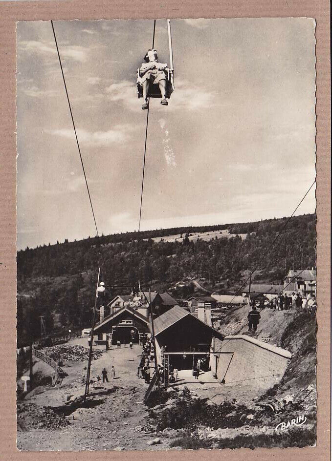 CARTE POSTALE CPSM NOIR & BLANC / LE TELESIEGE DU COL DE LA SCHLUCHT
