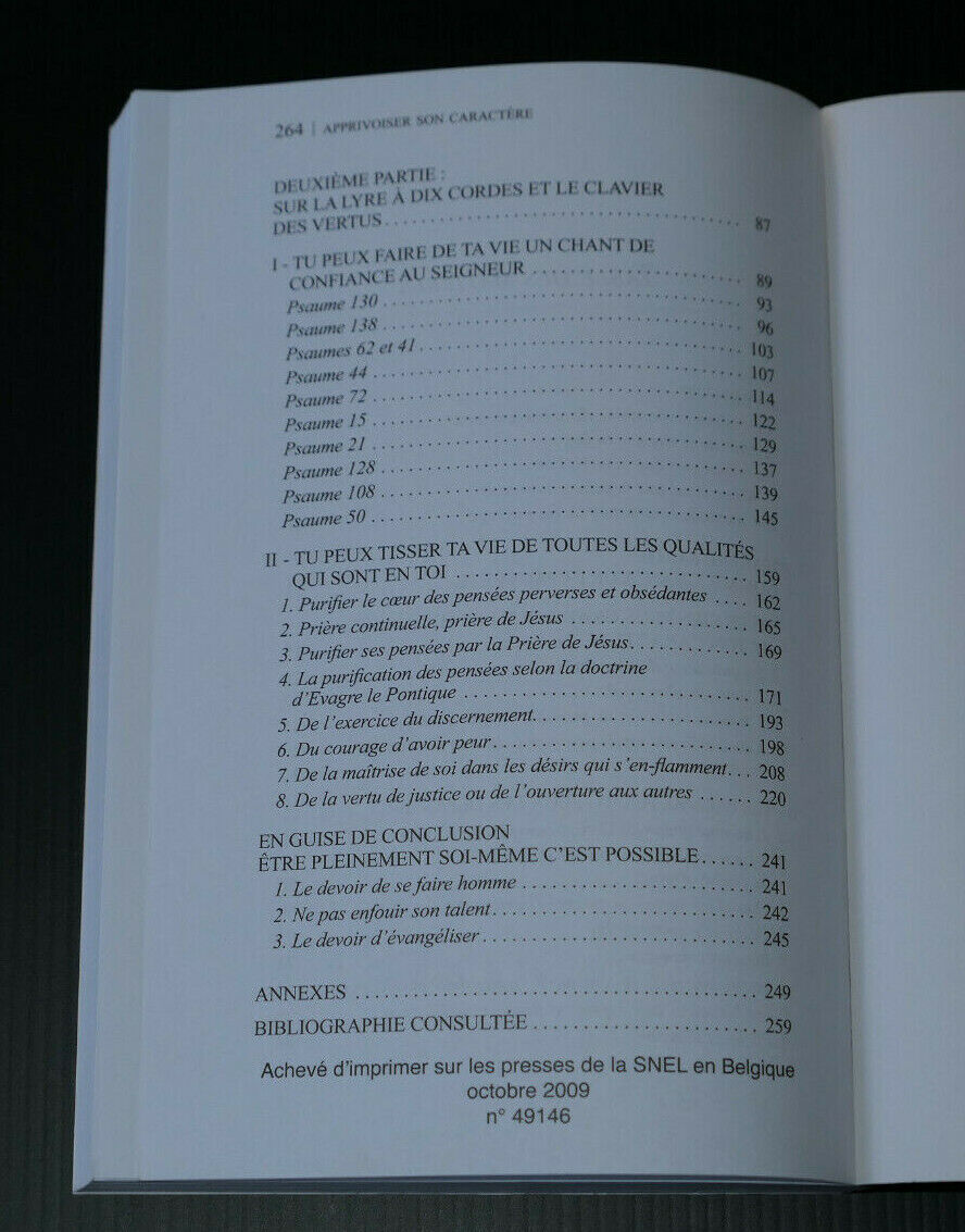 APPRIVOISER SON CARACTERE / JOEL PRALONG / EDITIONS DES BEATITUDES 2009